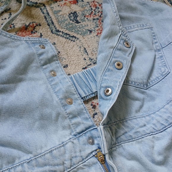 Women's Halter Neck Denim Maxi Dress - Universal Thread Blue size 18 - Picture 4 of 8